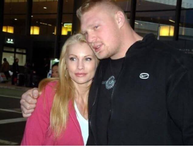 Turk Lesnar’s parents, Brock Lesnar and Sable.